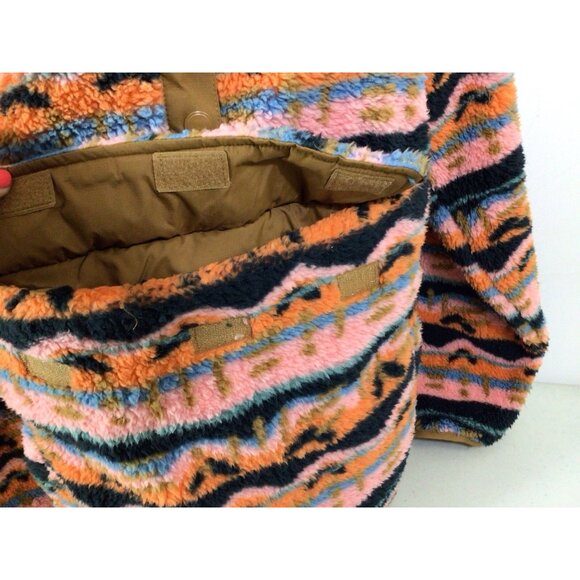 Billabong Fleece Plaid Jacket Snap Front Pullover Womens Medium - Picture 7 of 8